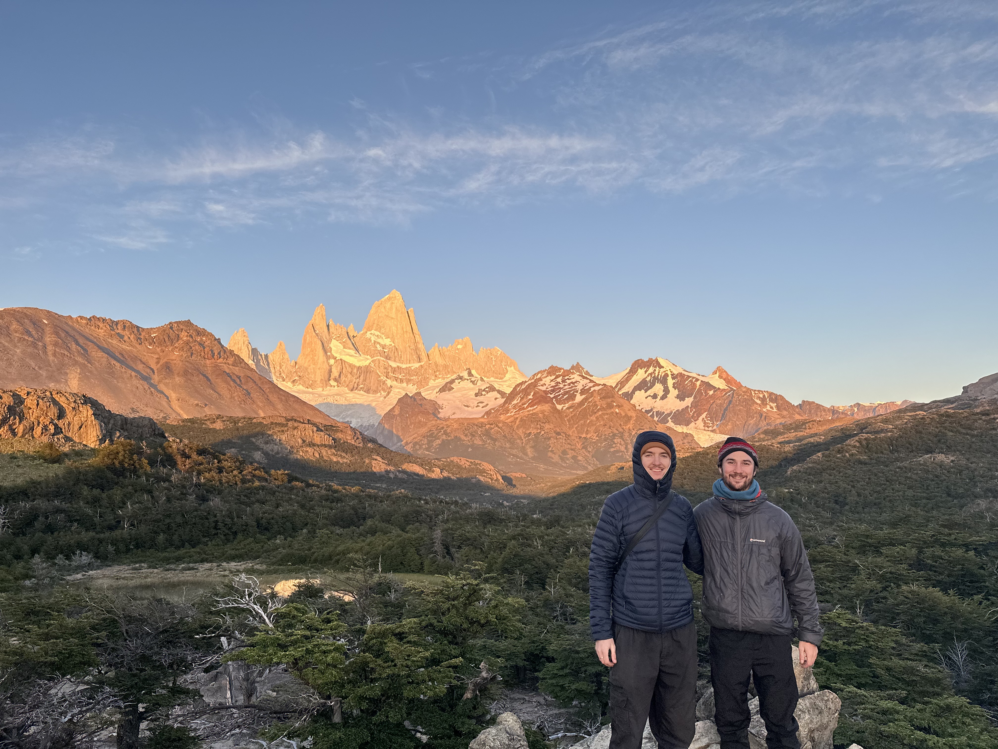 Great Sunrise view of Fitz Roy on fire!